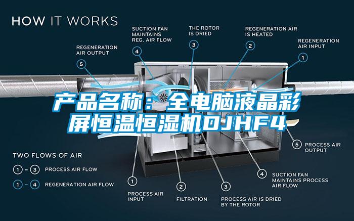 產(chǎn)品名稱：全電腦液晶彩屏恒溫恒濕機DJHF4