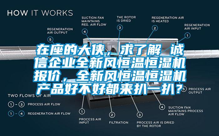 在座的大俠，求了解 誠信企業(yè)全新風(fēng)恒溫恒濕機(jī)報(bào)價(jià)，全新風(fēng)恒溫恒濕機(jī)產(chǎn)品好不好都來扒一扒？