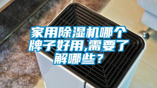 家用除濕機哪個牌子好用,需要了解哪些？